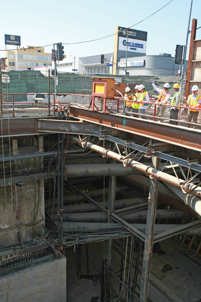 Many people drive right by the construction sight without seeing how massive it is.  Photo by Jason Lewis
